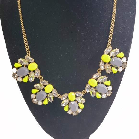J. Crew Yellow & Gray Statement Necklace - Picture 3 of 8
